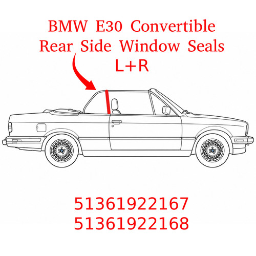 Bmw e30 convertible rear side - bmw,